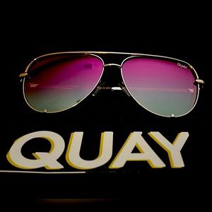 Quay High Key Brand New with Case and Cloth Sunglasses